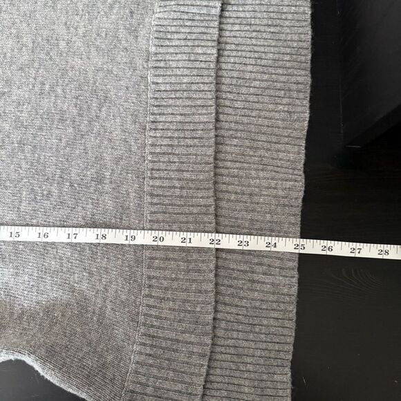J Crew Sweater Womens Sz XS Gray Knit Wool Blend High Low Hem Crew Neck Preppy - Picture 12 of 12